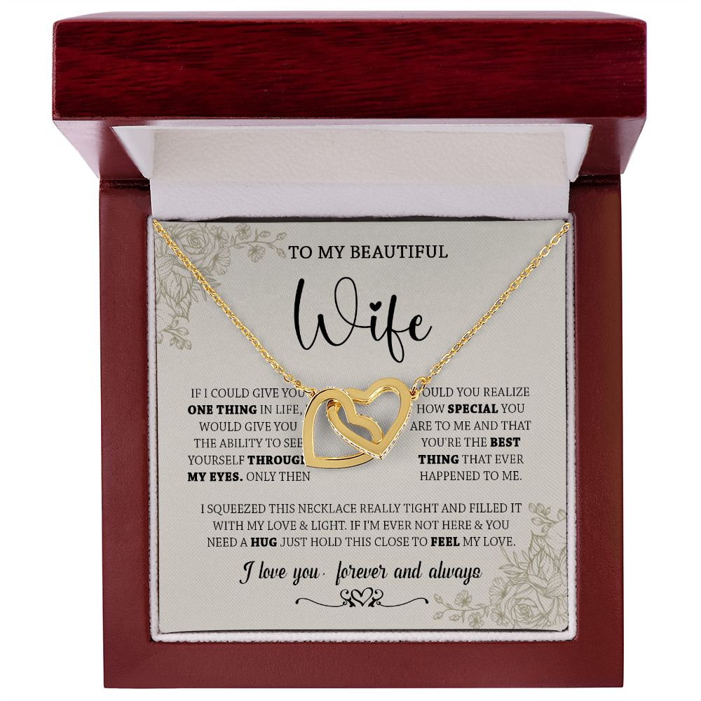 438D To My Wife Necklace, Gifts For Wife, Love Necklace Gifts For Wife From Husband