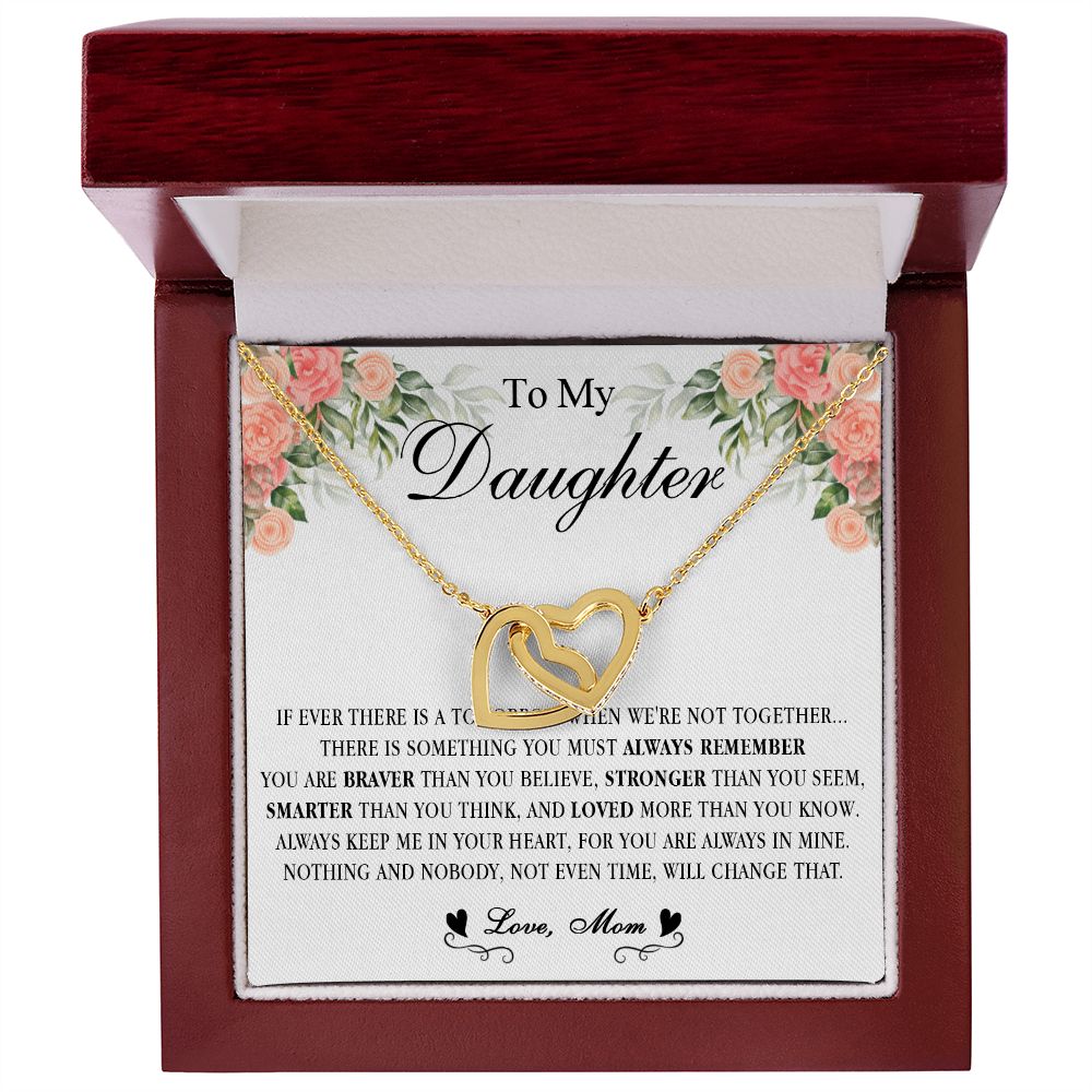 539D Gift For Daughter From Mom, To My Daughter Necklace, Daughter Mother Necklace