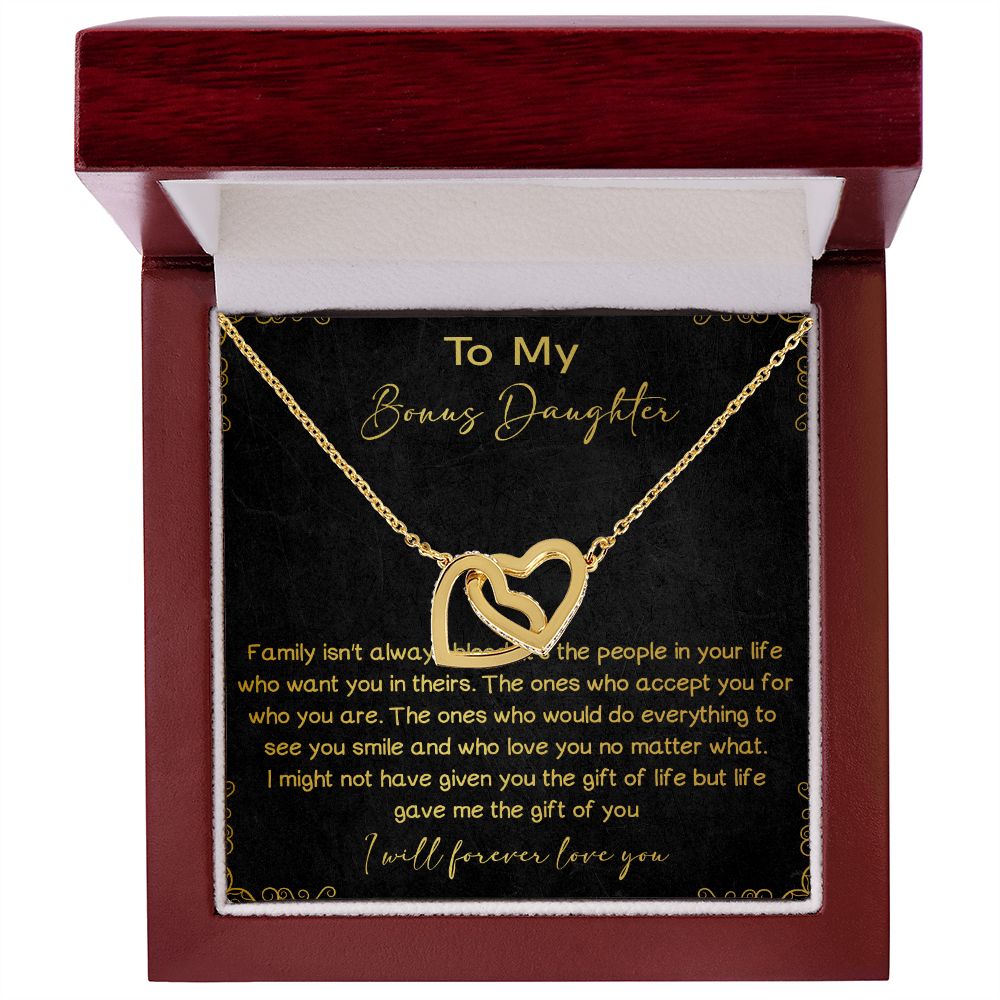 32D To My Bons Daughter Necklace, I Will Forever Love You, Gift Birthday, Holiday