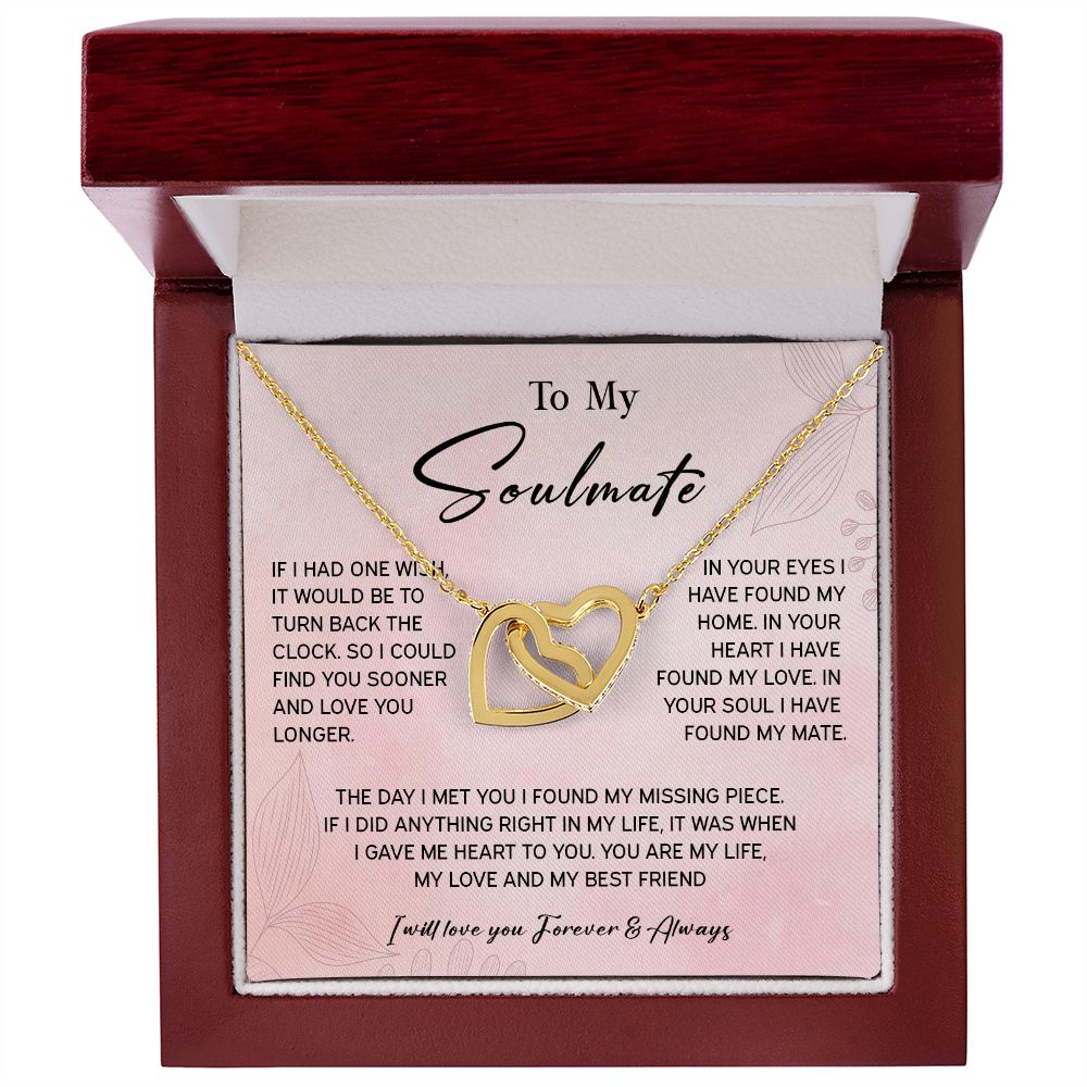 464D To My Soulmate/Wife Necklace Gift for Fiancée / Girlfriend Gifts for Her