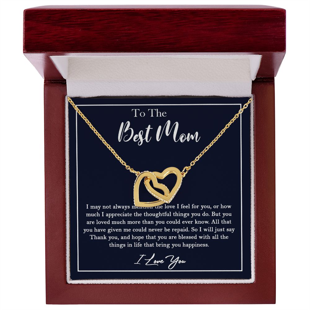 436D To My Best Mom Necklace, Gift For Mom from Son or Daughter, Birthday Xmas Gift