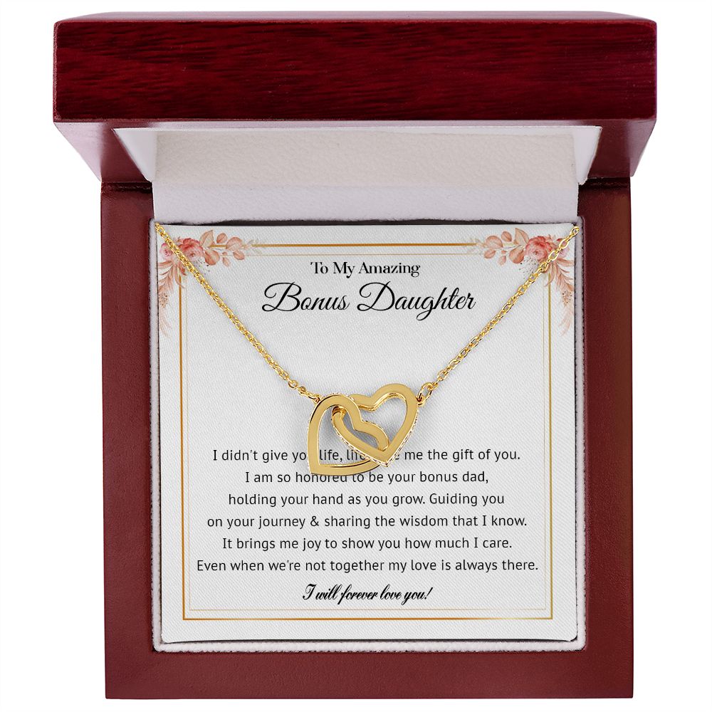 578D To My Bonus Daughter Necklace, Gift For Daughter Necklace, Bonus Daughter Gifts