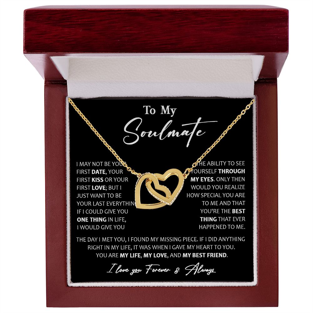 460D To My Soulmate Necklace, Christmas, Valentine Gift For Her, Gift For Soulmate