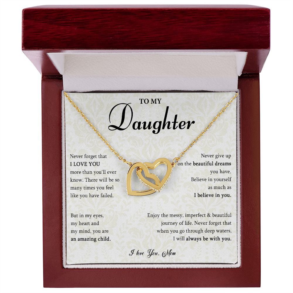 529D Gift for Daughter from Mom, To My Daughter Necklace, Daughter Birthday Gift