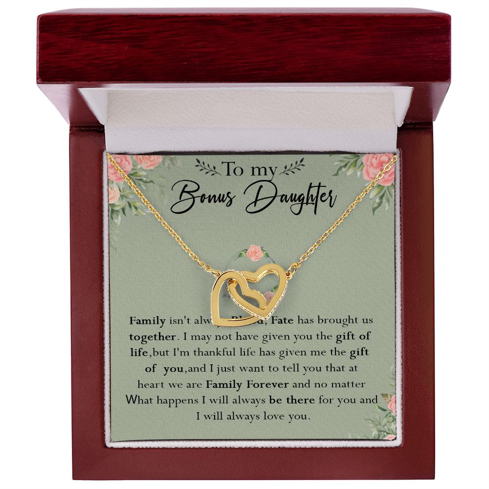 52D To my Bonus Daughter Necklace, Bonus Daughter, Step Daughter Gift, Gift Birthday