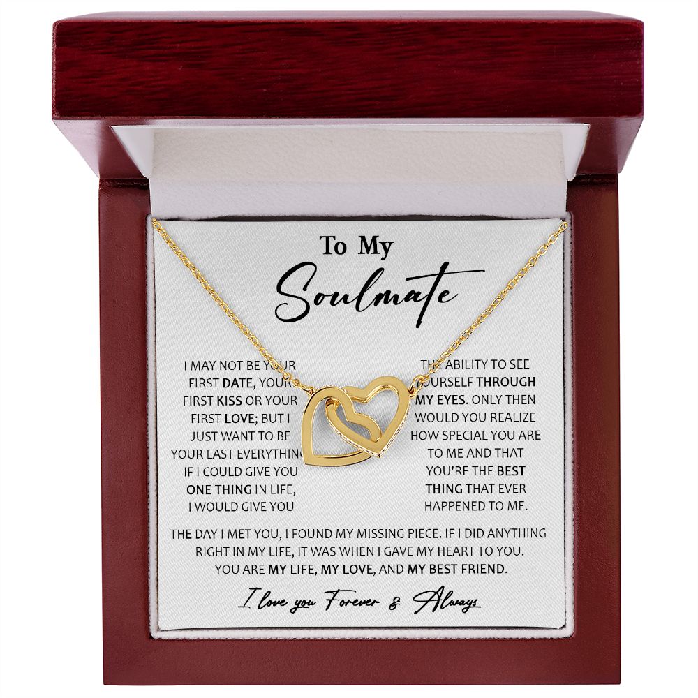 457D To My Soulmate Necklace, Birthday, Xmas Gift For Wife, Girlfriend From Husband