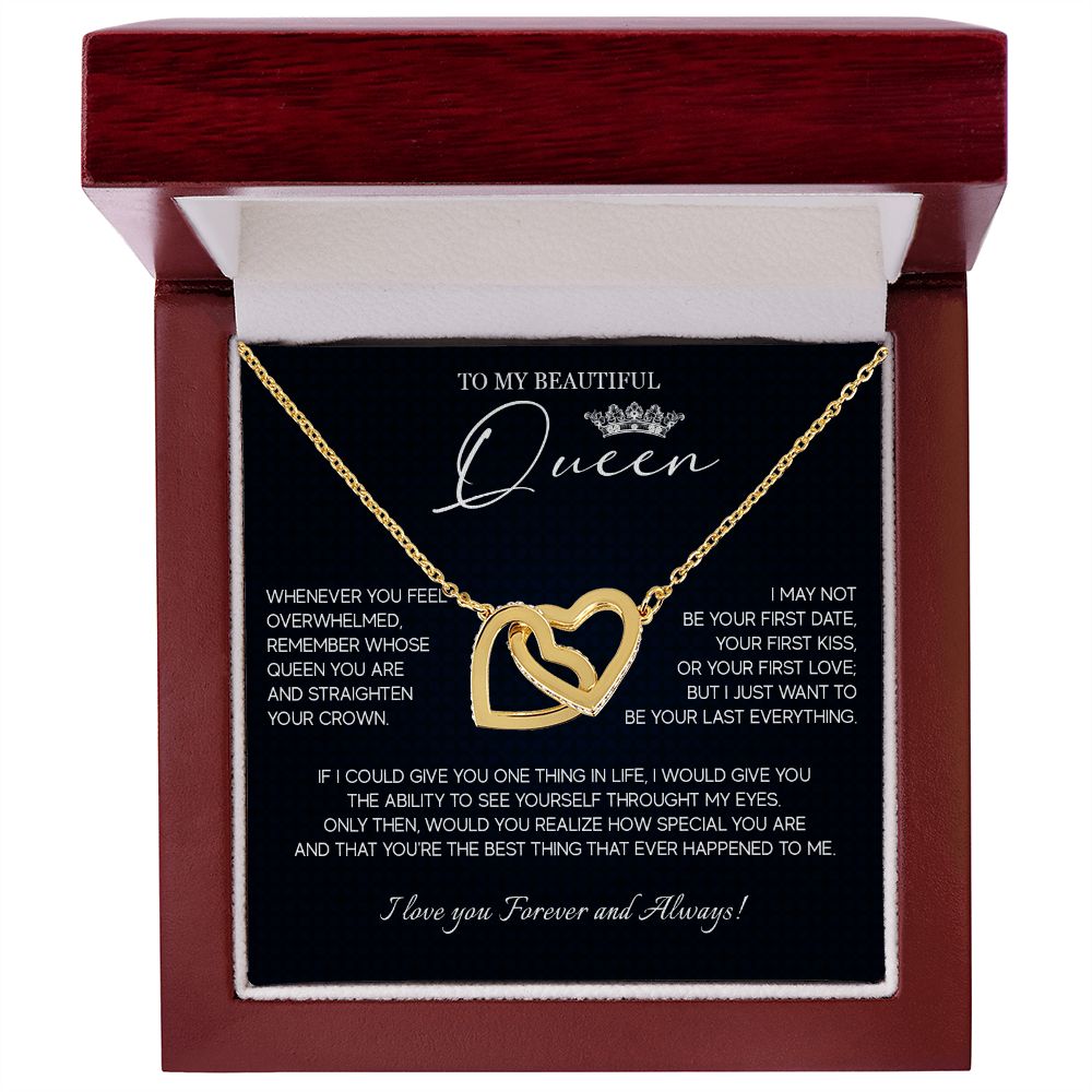 555D Necklace To My Soulmate, Queen Necklace Birthday Gifts For My Wife, Girlfriend