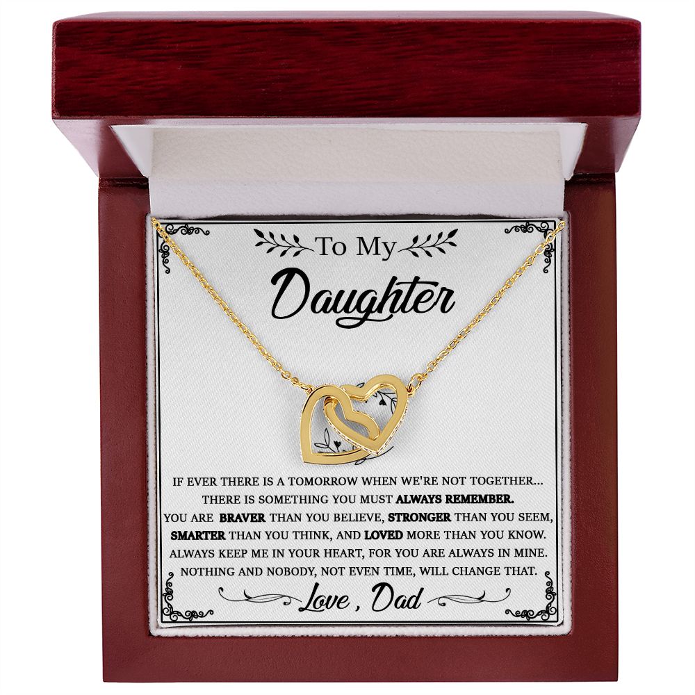 114D Daughter Necklace From Dad, To My Daughter Necklace, Christmas Birthday Gifts