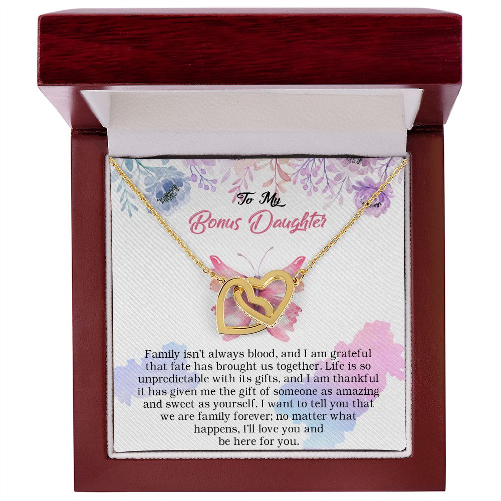 103D To My Bonus Daughter, Bonus Daughter Necklace, Birthday Gift For Stepdaughter