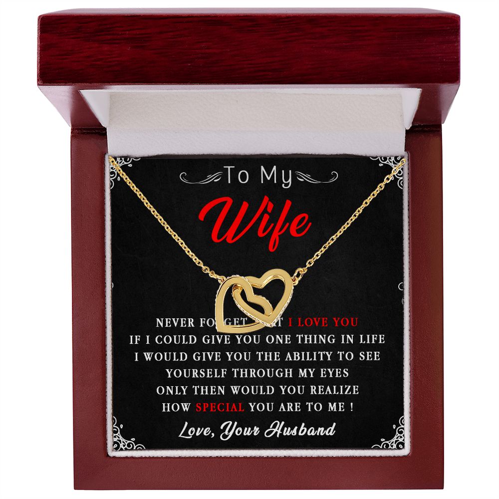 87D To My Wife Necklace, Necklace Gift For Wife, Anniversary Gift, Birthday Gift