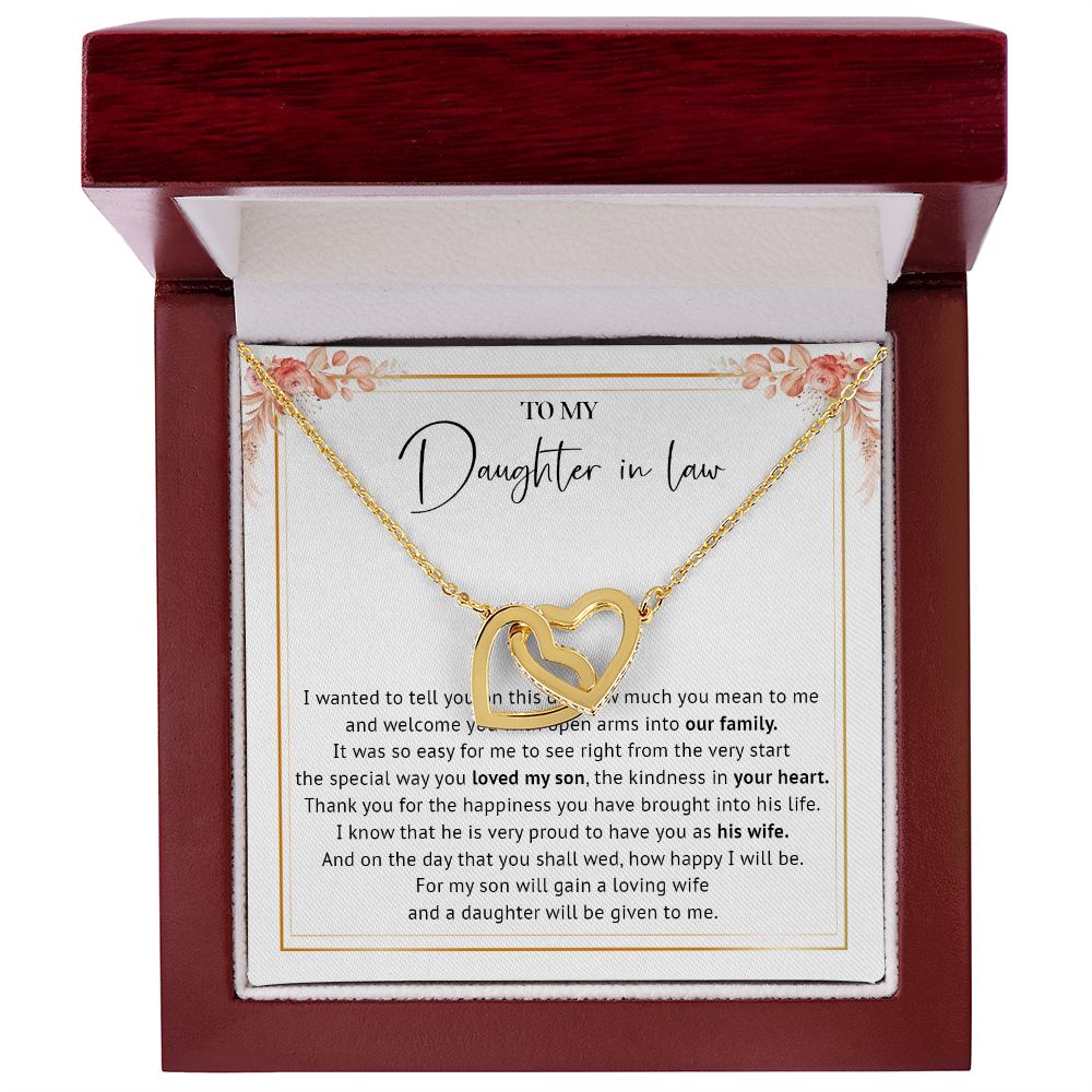 535D Daughter-In-Law Gift Necklace, Wedding Gift From Mother-In Law, Birthday Gifts
