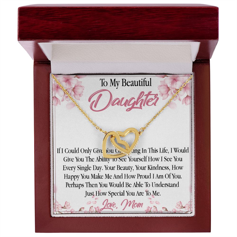 27D To My Daughter From Mom Necklace, Holiday, Birthday Gift To Daughter From Mom