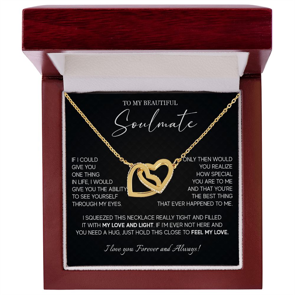 494D To My Soulmate Necklace, Wife Necklace From Husband, Birthday Anniversary Gifts