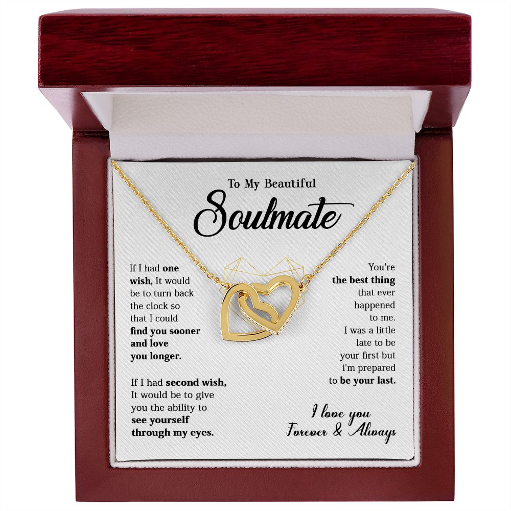 618D To My Soulmate Necklace, Xmas Gift For Wife Girlfriend From Husband, Birthday
