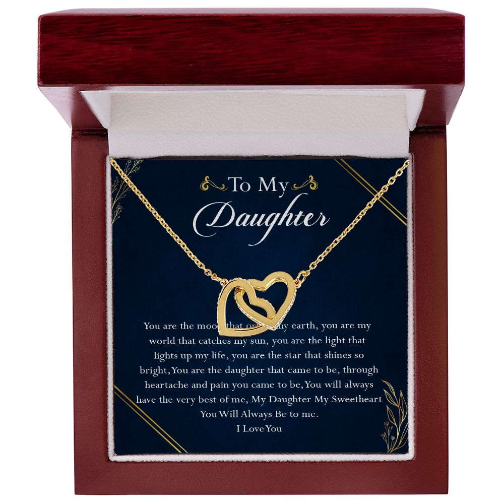 38D To My Daughter Necklace, Birthday Gift For Daughter, Gift From Dad Gift From Mom