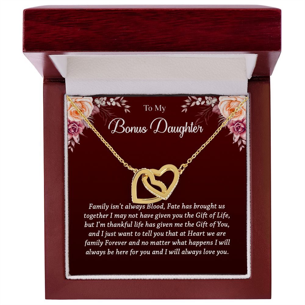 631D To My Bonus Daughter Necklace, Best Birthday Christmas Gift, Bonus Daughter Gift