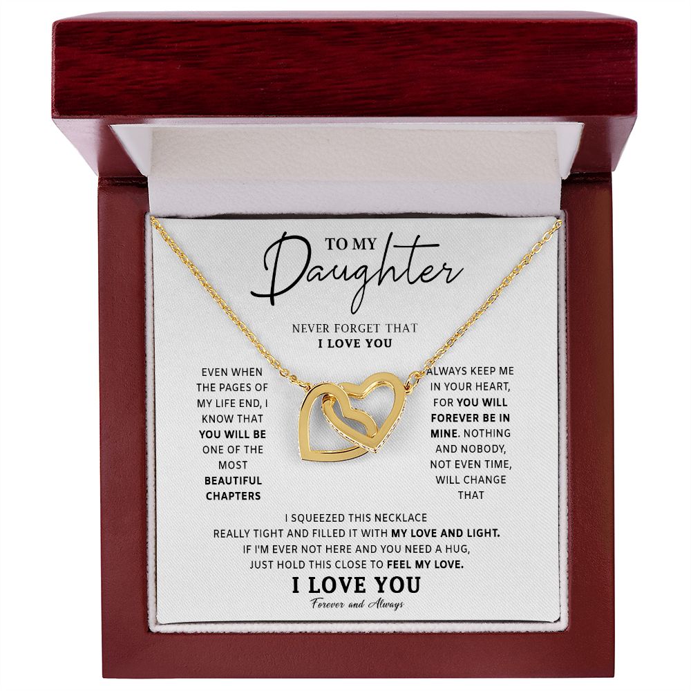 532D To My Daughter Love Necklace, Birthday Gift For Daughter, Daughter Necklace