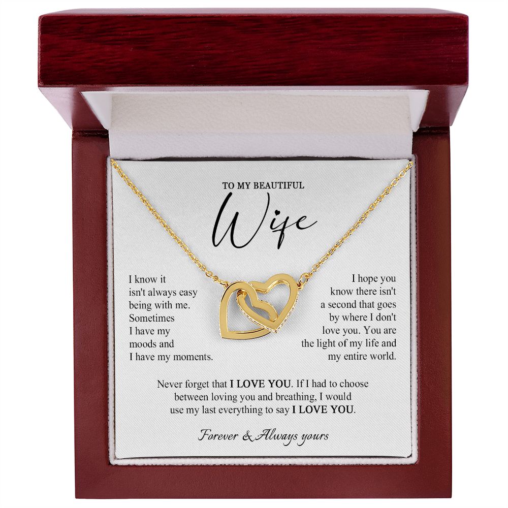 558D Beautiful Wife Necklace, Gift for Wife Necklace from Husband, Wife Birthday Gift