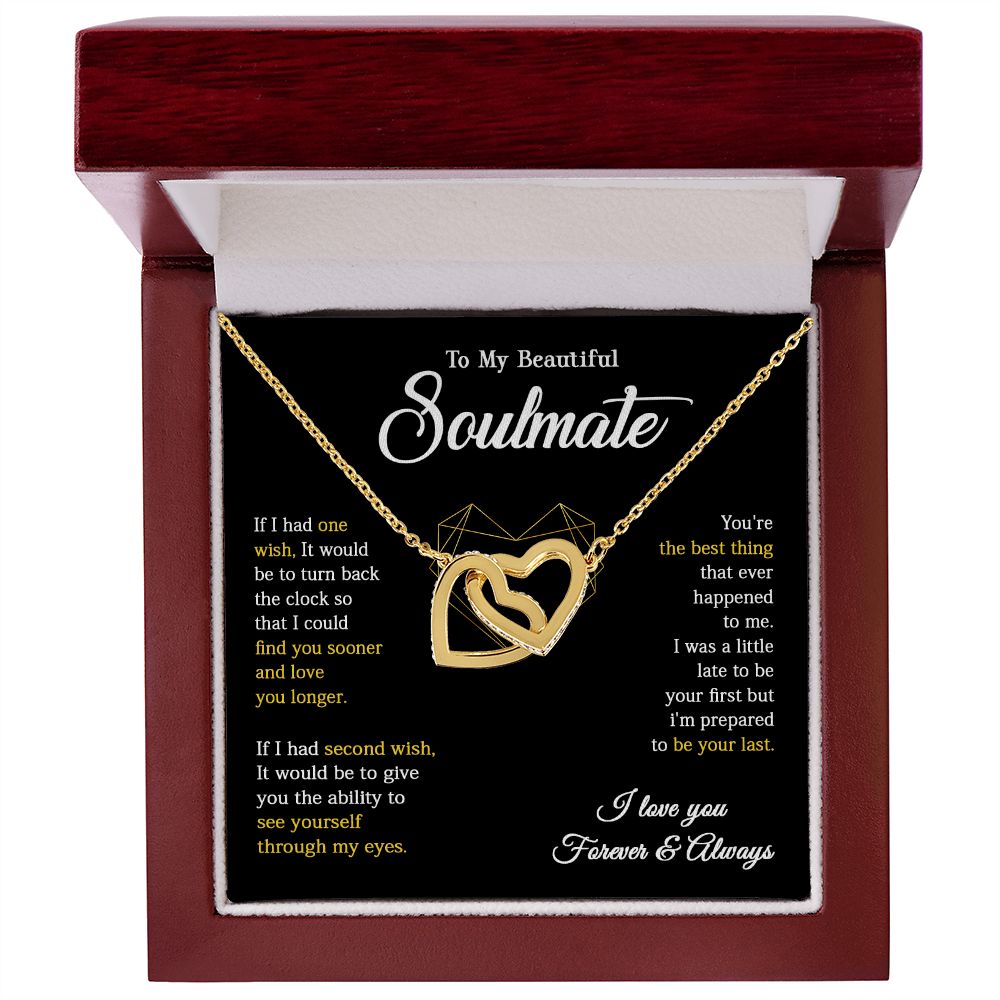 617D To My Soulmate Necklace, Gift For Wife Girlfriend From Husband, Valentines Gift