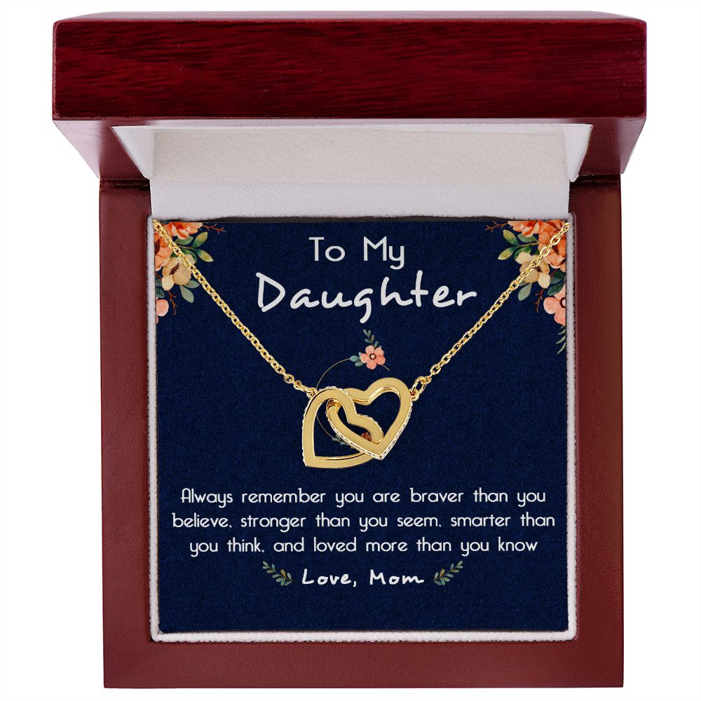 116D To My Daughter Necklace, Gift For Daughter From Mom, Birthday Gifts, Xmas Gift