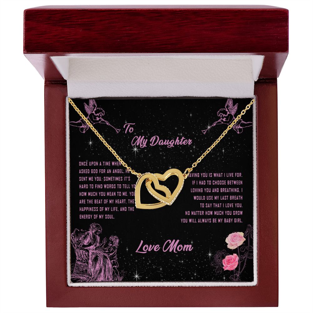 101D To My Daughter Necklace, Gift for Daughter from Mom, Daughter Necklace Gift