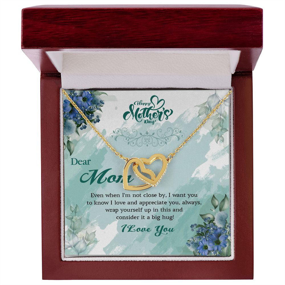 411D Dear Mom I Love You Necklace, Happy Mothers Day Gift Necklace, Necklace Gift Mom
