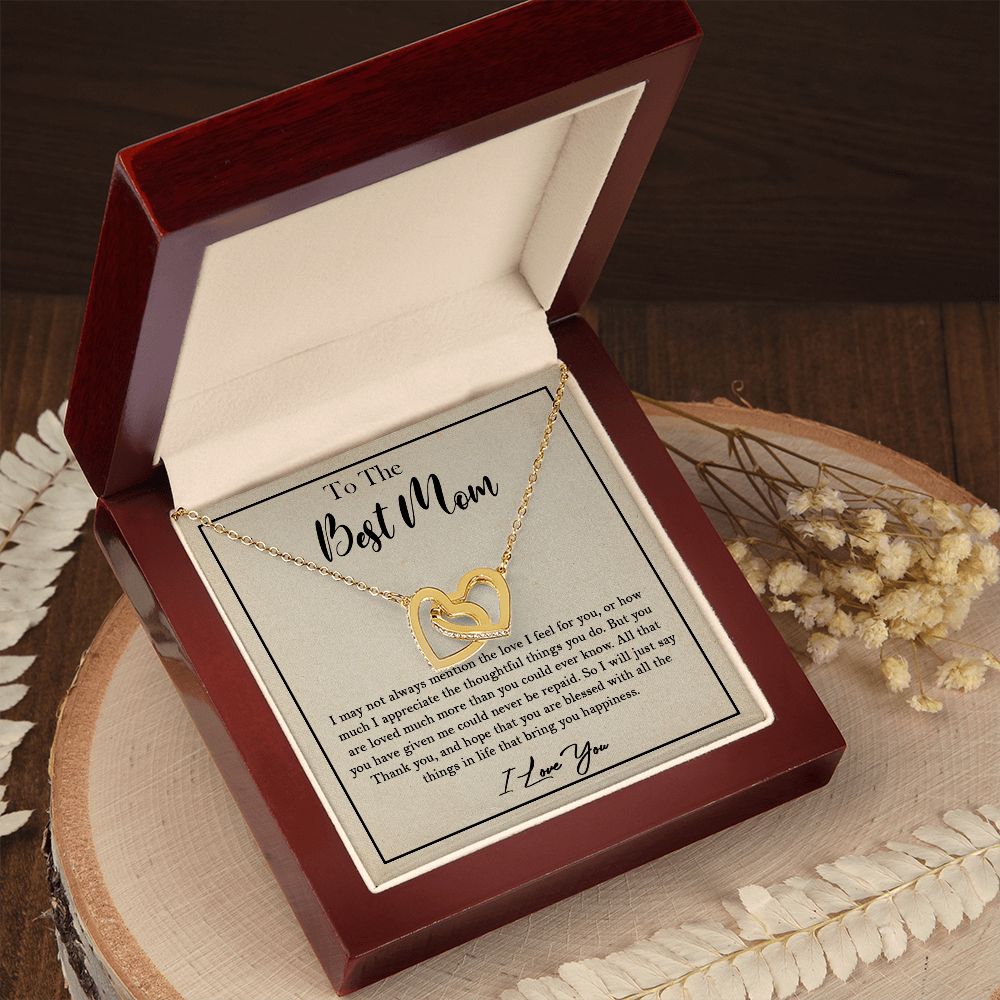435D To My Best Mom Necklace, Birthday Xmas Gift, Gift For Mom from Son or Daughter