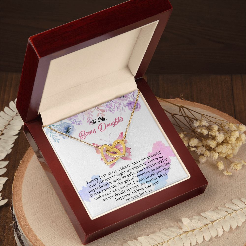 103D To My Bonus Daughter, Bonus Daughter Necklace, Birthday Gift For Stepdaughter