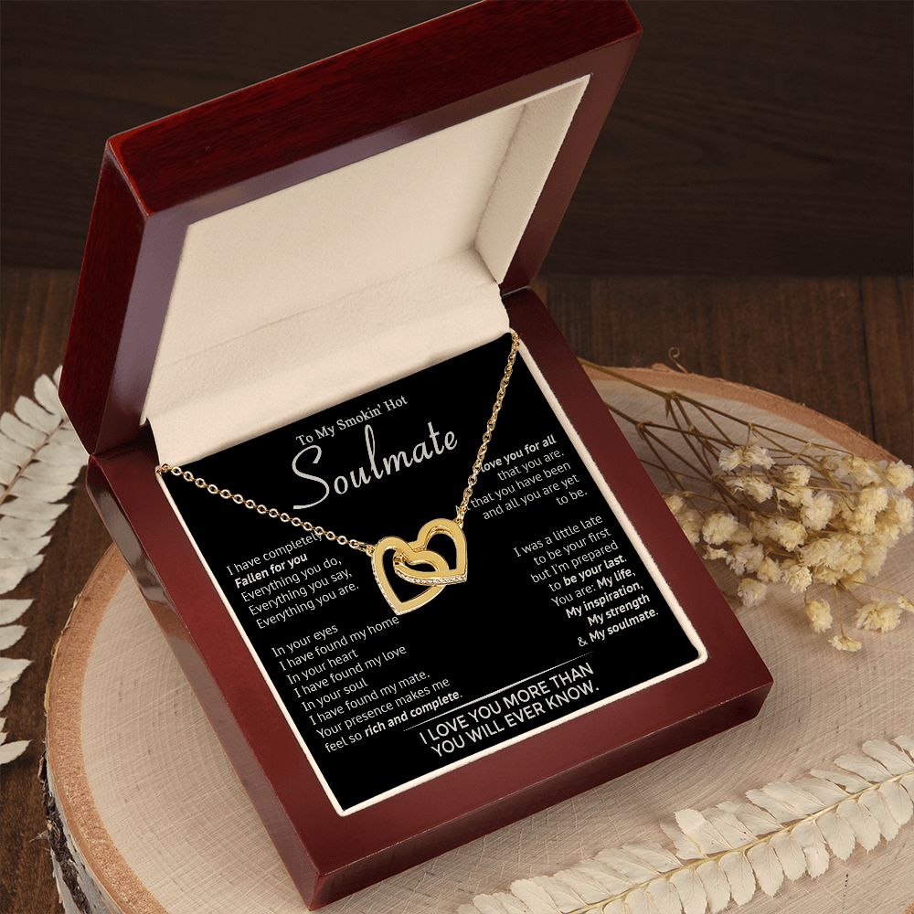 586D To My Smokin' Hot Soulmate Necklace, Beauty Necklace for Wife Girlfriend, Womens