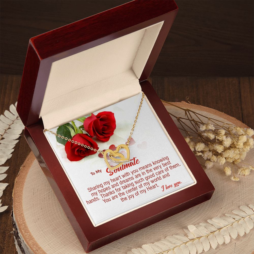 410D To My Soulmate Necklace, Birthday Gifts For Her, Gift For Girlfriend Wife