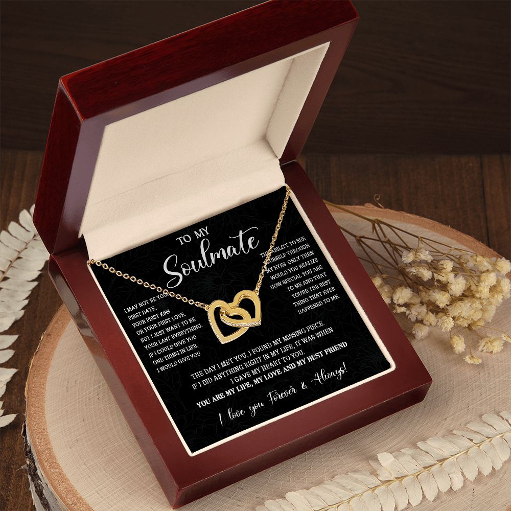 473D To My Soulmate Necklace, Christmas Gift For Her, Gift For Soulmate, Gift For Her