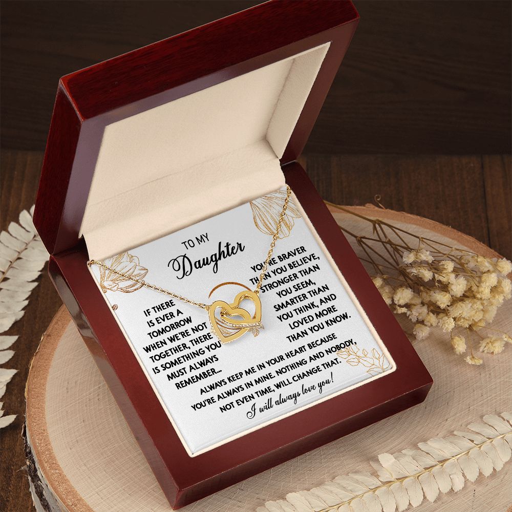 111D To My Daughter Necklace, Daughter Gift From Dad, Mom, Xmas Gift, Birthday Gift