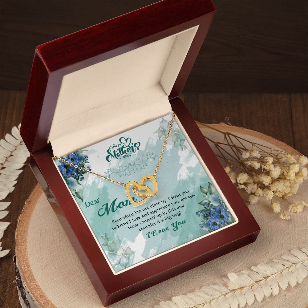 411D Dear Mom I Love You Necklace, Happy Mothers Day Gift Necklace, Necklace Gift Mom