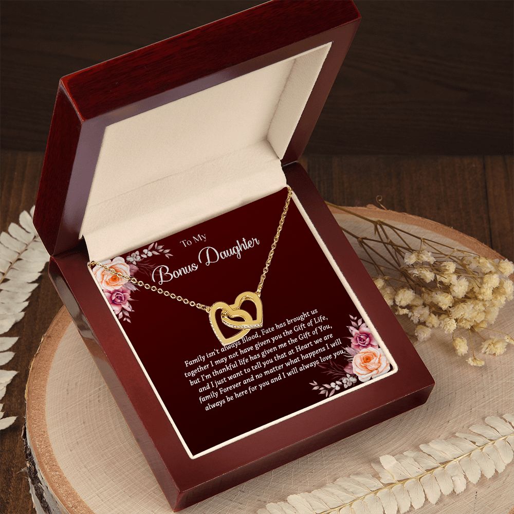 621D To My Bonus Daughter Necklace, Gift Birthday, Christmas, Gift Ideas, Necklace