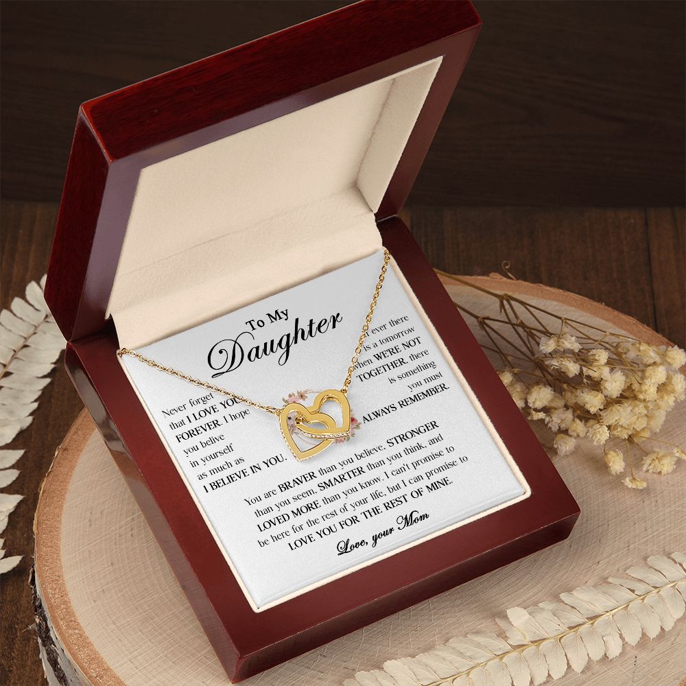 456D To My Daughter Necklace, Gift From Dad For Daughter, Gift Birthday, Christmas