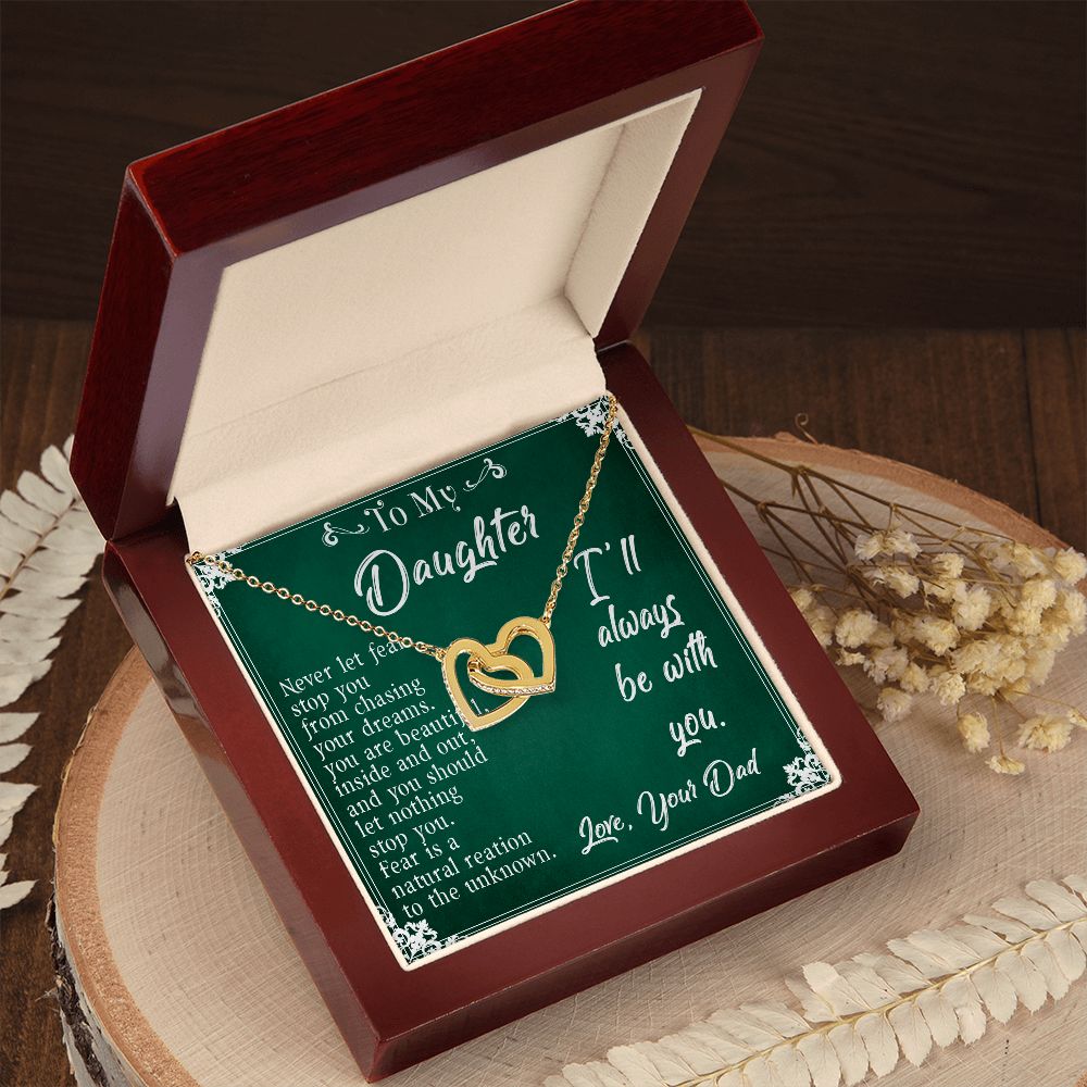 30D To My Daughter Necklace, Daughter Father Necklace, Daughter Gift from Dad