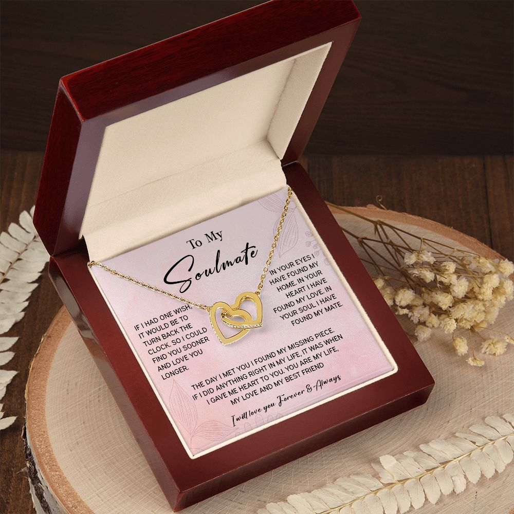 464D To My Soulmate/Wife Necklace Gift for Fiancée / Girlfriend Gifts for Her