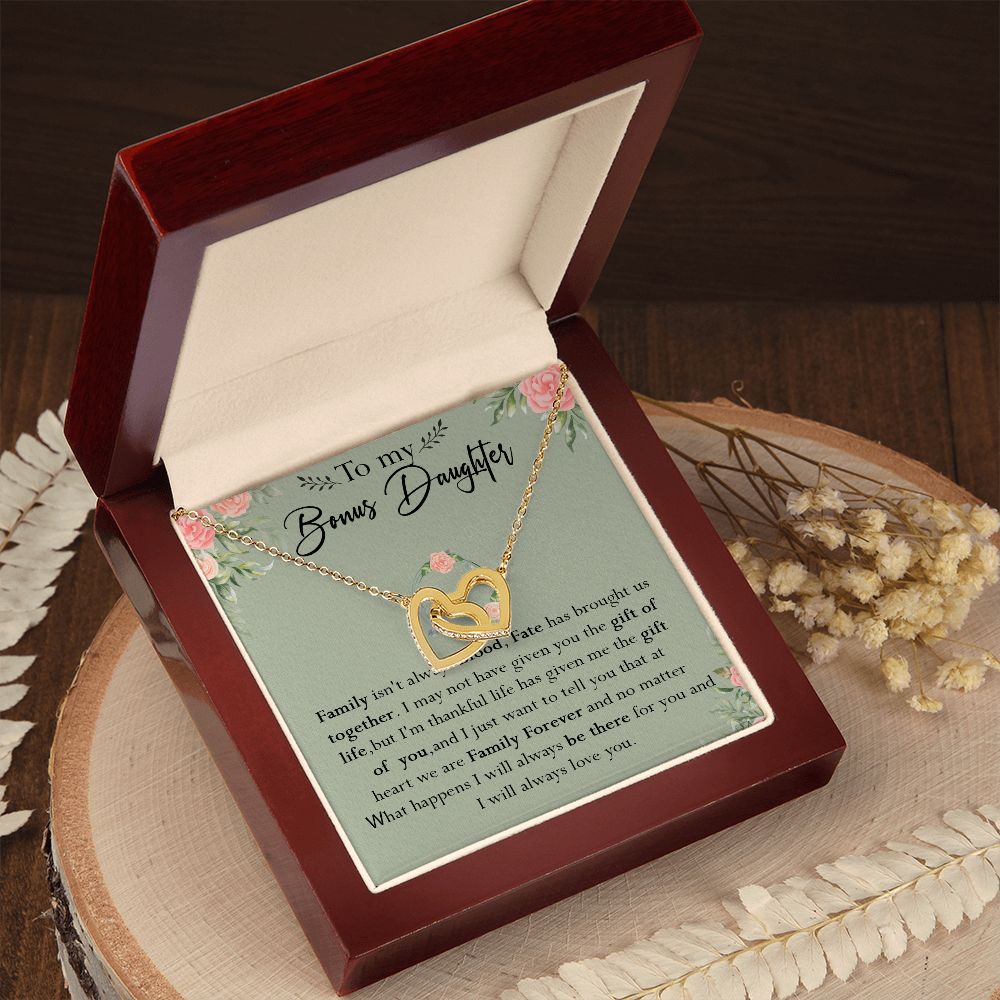 52D To my Bonus Daughter Necklace, Bonus Daughter, Step Daughter Gift, Gift Birthday