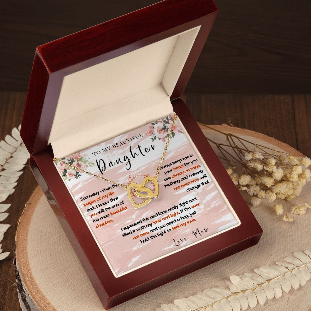 108D To My Beautiful Daughter Necklace, Gift For Daughter,Christmas Gift To Daughter