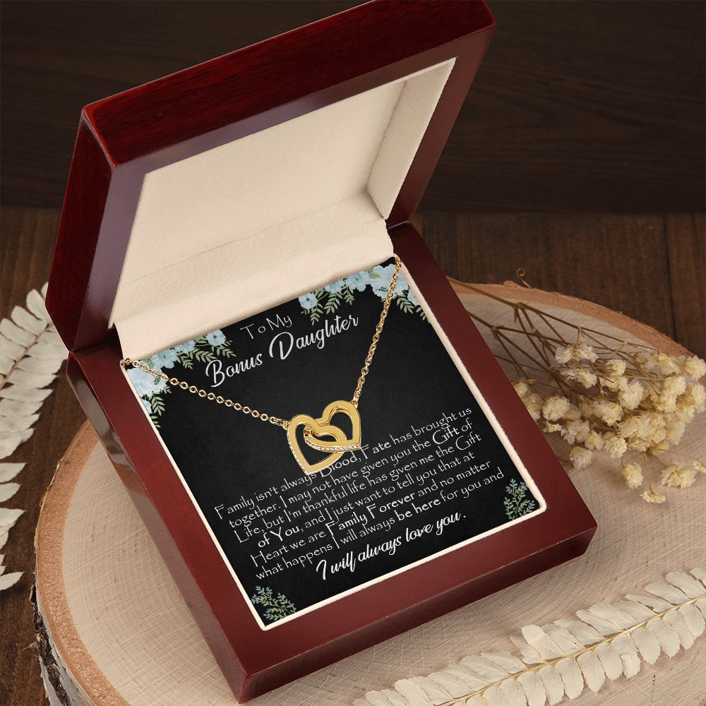 26D To My Bonus Daughter, Gift For Bonus Daughter Necklace, Step Daughter Necklace