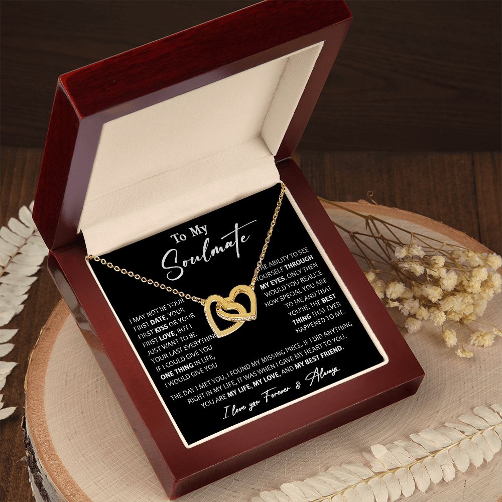460D To My Soulmate Necklace, Christmas, Valentine Gift For Her, Gift For Soulmate