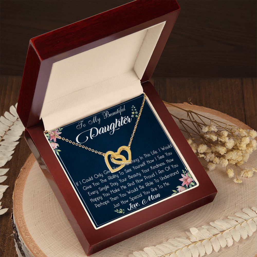 29D To My Beautiful Daughter Necklace, Gift For Daughter From Mom, Daughter Birthday
