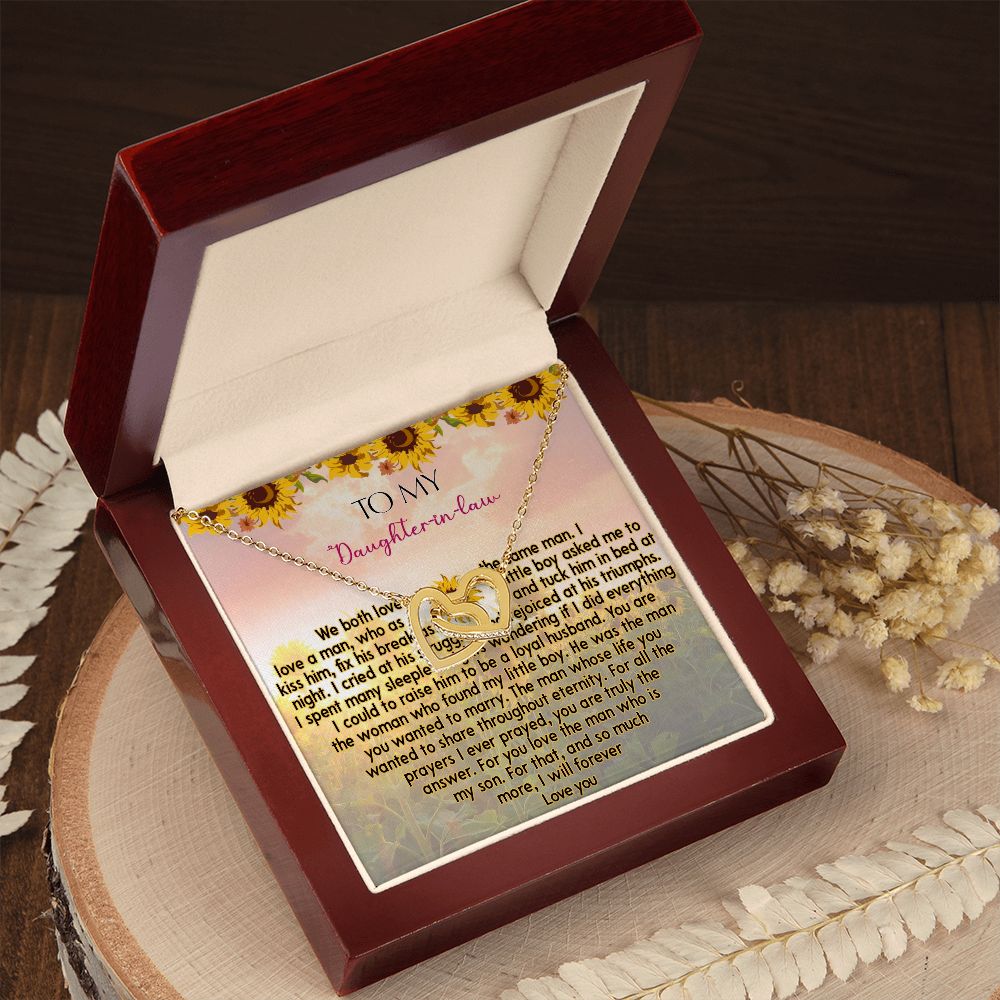 425D To My Daughter In Law Necklace from Mother In Law I Will Forever Love You