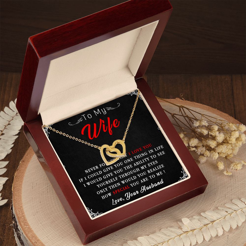 87D To My Wife Necklace, Necklace Gift For Wife, Anniversary Gift, Birthday Gift