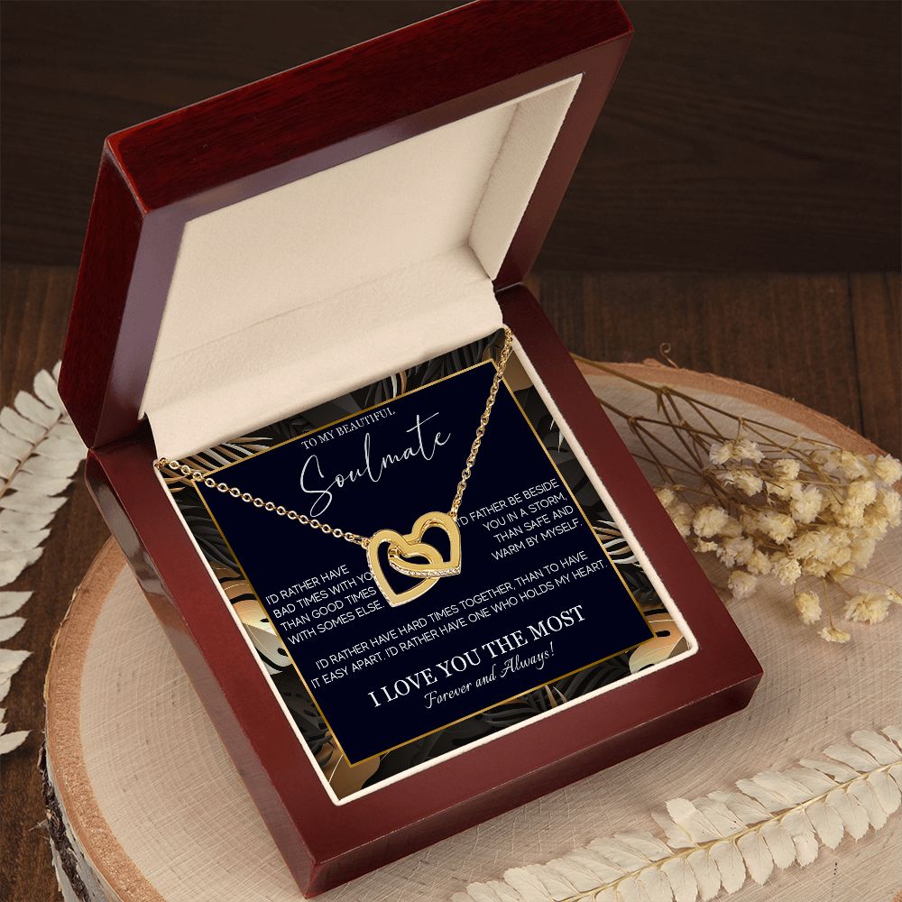 553D Soulmate Necklace, To My Soulmate Necklace, Birthday Gifts for Wife, Girlfriend