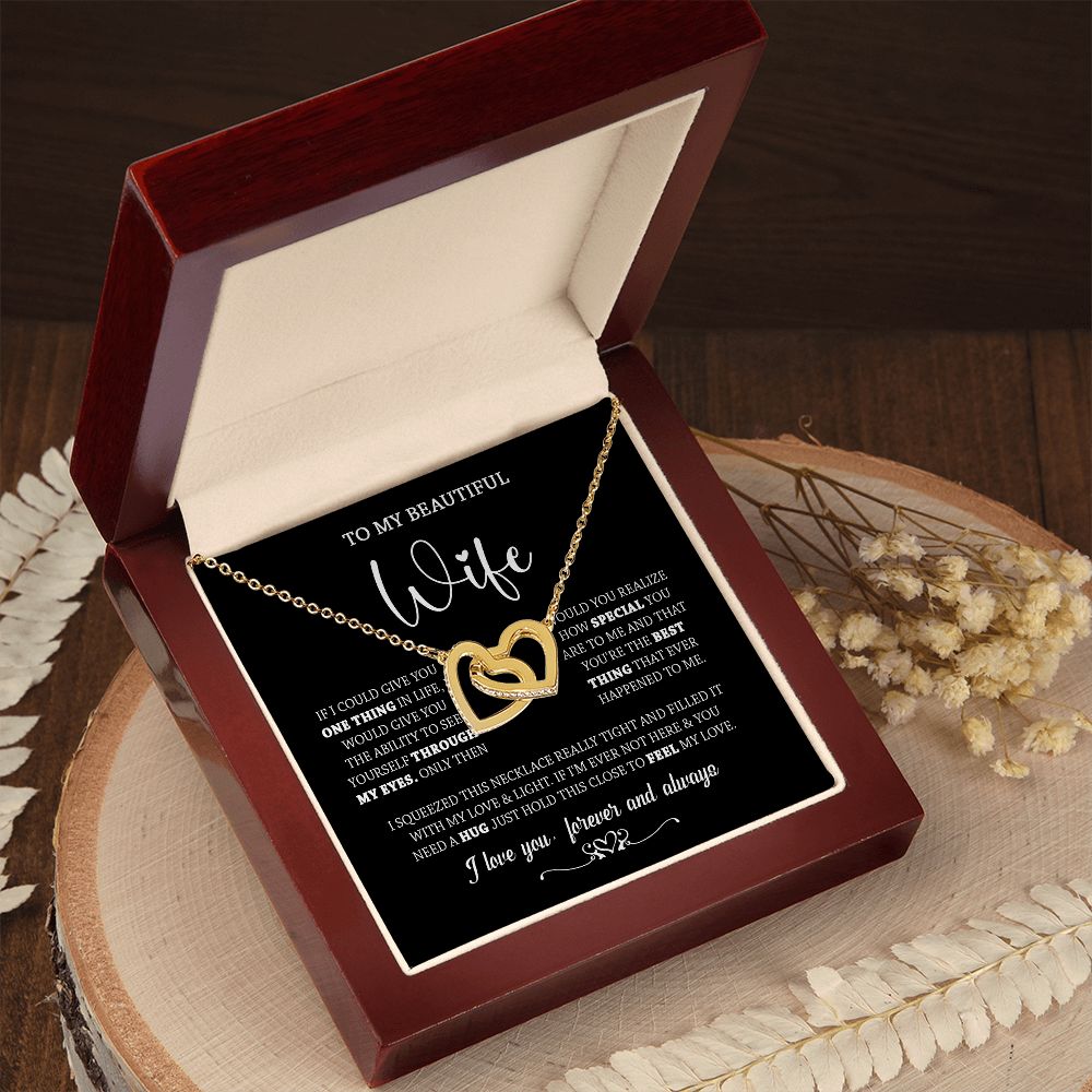 437D To My Wife Necklace, Necklace Gifts For Wife From Husband, Birthday Xmas Gift