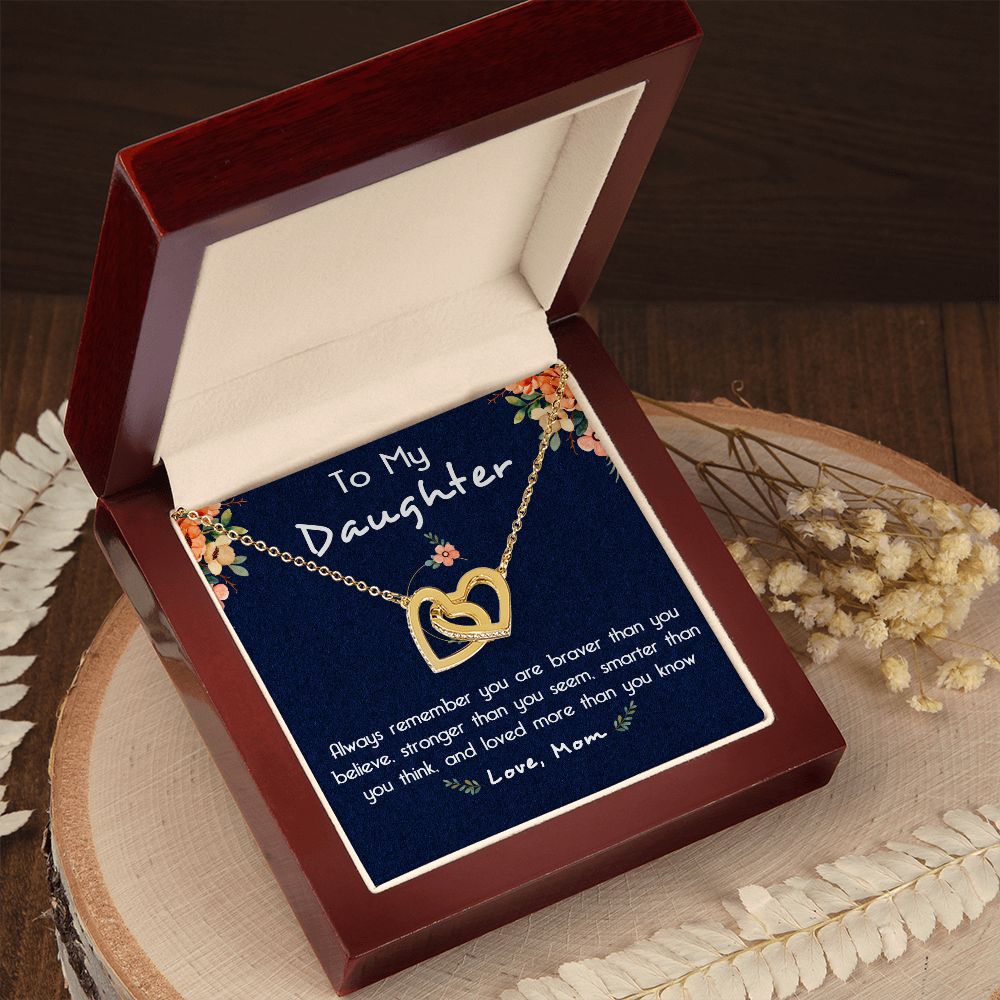 116D To My Daughter Necklace, Gift For Daughter From Mom, Birthday Gifts, Xmas Gift