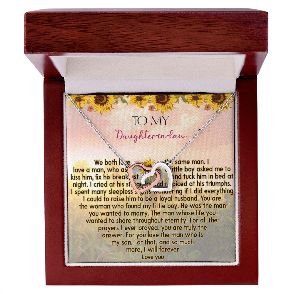 425D To My Daughter In Law Necklace from Mother In Law I Will Forever Love You