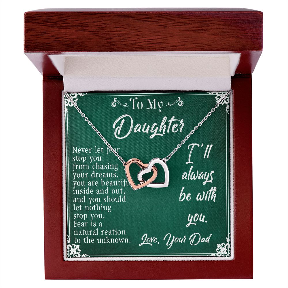 30D To My Daughter Necklace, Daughter Father Necklace, Daughter Gift from Dad