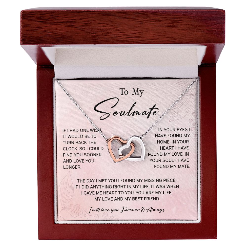 464D To My Soulmate/Wife Necklace Gift for Fiancée / Girlfriend Gifts for Her